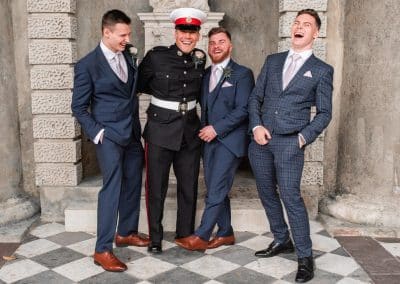 Groom-and-his-groomsmen-having-a-laugh