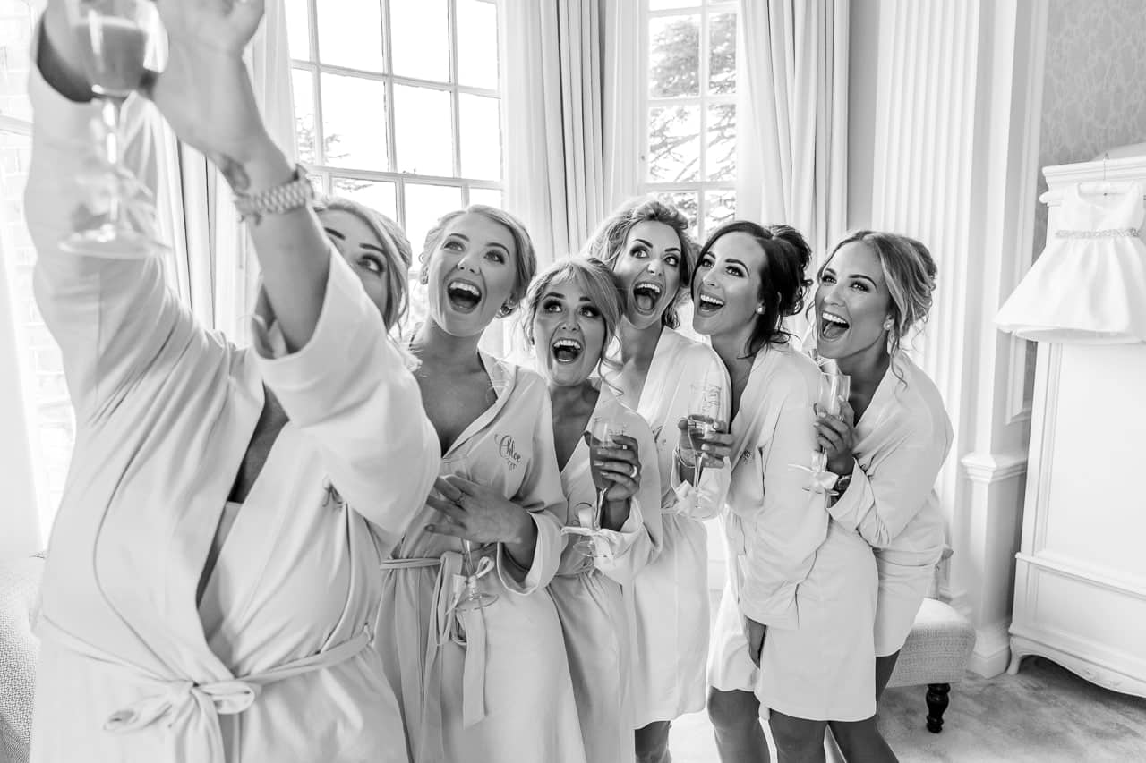 bride-and-bridesmaids-selfie-at-hedsor-house